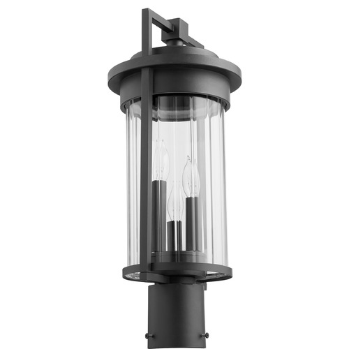Dimas Noir Post Light by Quorum Lighting