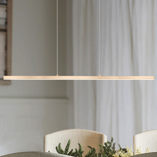 Modern Gold LED Pendant with Frosted Shade 3000K 1609LM by Kuzco Lighting