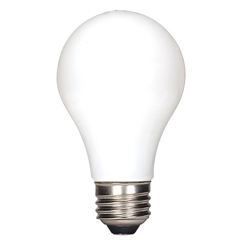 5W A15 LED White Medium Base 2700K 450 Lumens 120V 2-Card Dimmable by Satco Lighting