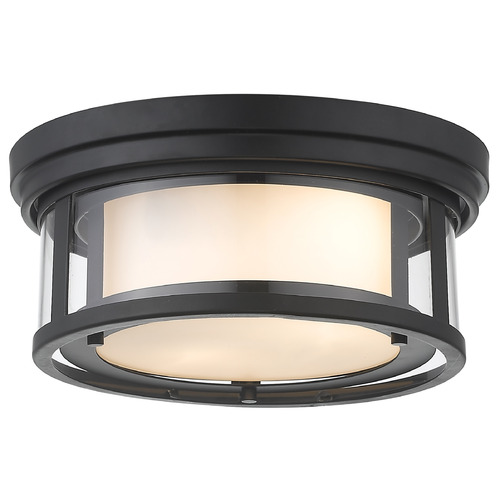 Z-Lite Willow Matte Black Flush Mount by Z-Lite 426F12-MB