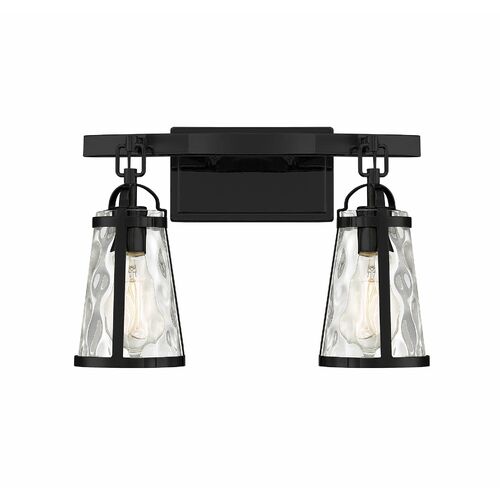Albany 16-Inch Vanity Light in Black by Savoy House