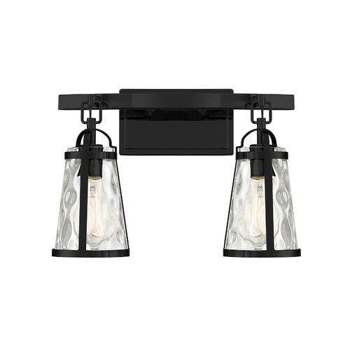 Savoy House Albany 16-Inch Vanity Light in Black by Savoy House 8-560-2-BK