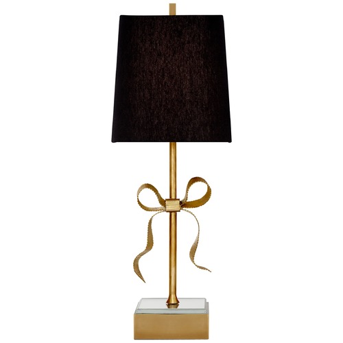 Kate Spade New York Ellery Gros-Grain Lamp in Brass by Visual Comfort Signature