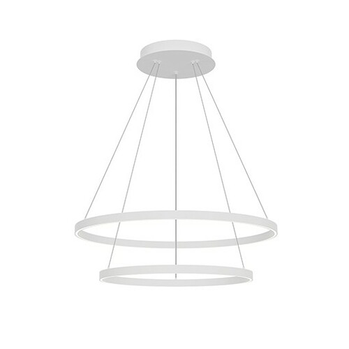 Cerchio White LED Pendant by Kuzco Lighting