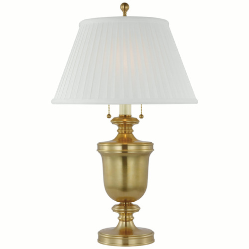 E.F. Chapman Classical Urn Table Lamp in Antique Brass by VC Signature