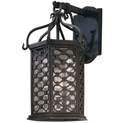 Troy Lighting Los Olivos Textured Iron Outdoor Wall Light