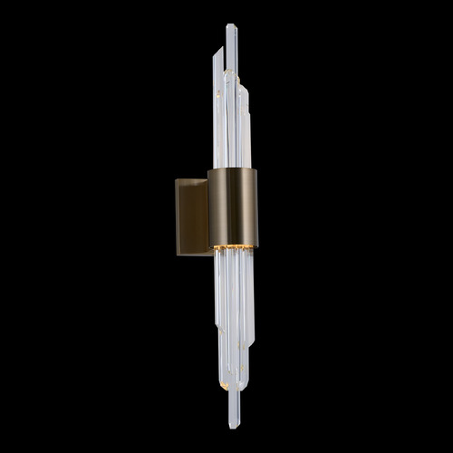 Allegri Lighting Allegri Crystal Lucca Brushed Champagne Gold LED Sconce 037922-038-FR001