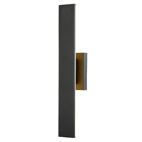 Z-Lite Z-Lite Stylet Sand Black LED Outdoor Wall Light 5006-24BK-LED