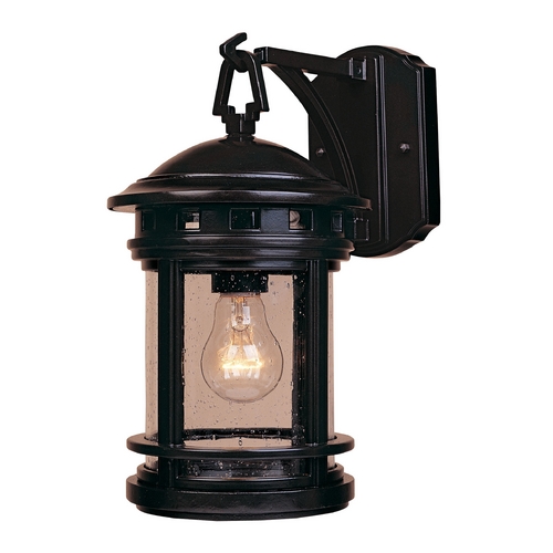 Seeded Glass Outdoor Wall Light Oil Rubbed Bronze Designers Fountain Lighting