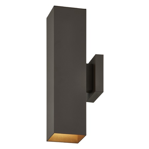 Design Classics Powder Coated Bronze Rectangle Outdoor Wall Light