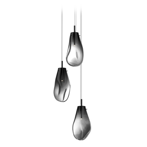 Black LED Multi-Light Pendant by Sonneman Lighting