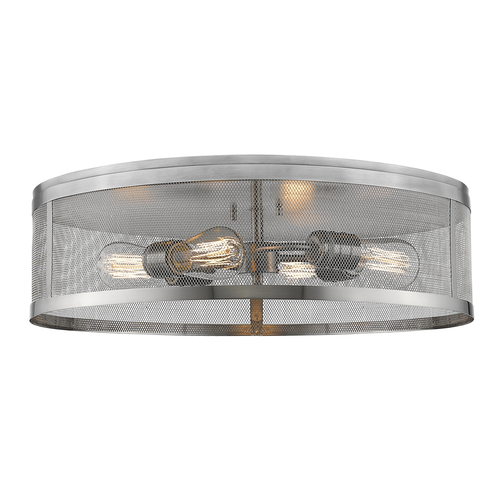 Meshsmith Brushed Nickel Flush Mount by Z-Lite