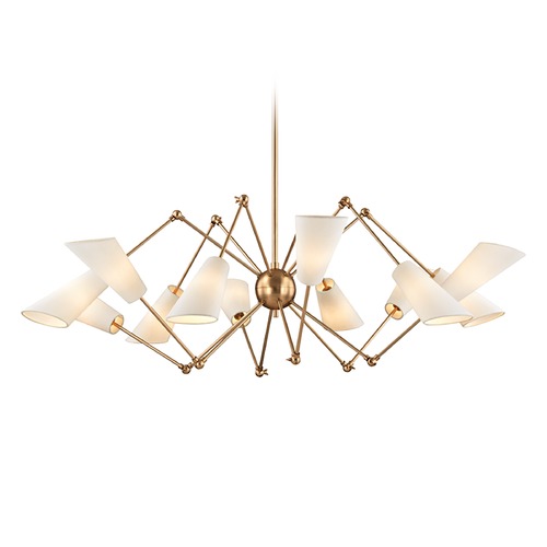 Buckingham Aged Brass Chandelier by Hudson Valley Lighting