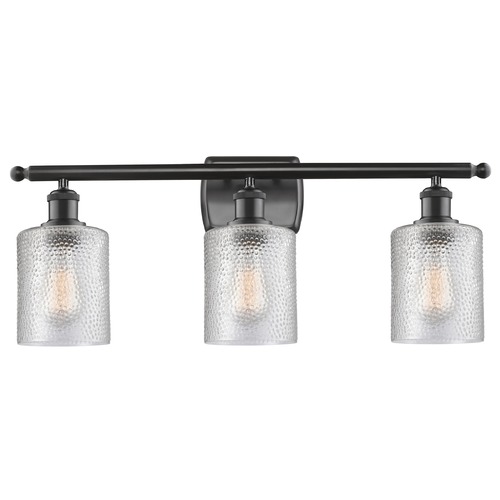 Innovations Lighting Innovations Lighting Cobbleskill Matte Black Bathroom Light 516-3W-BK-G112