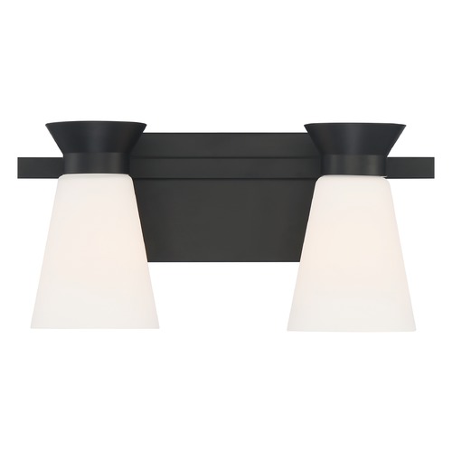 Caleta Black Bathroom Light by Satco Lighting