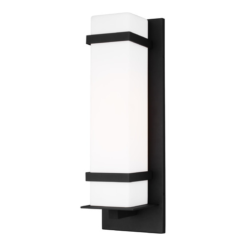 Alban 24.63-Inch Black Outdoor Wall Light by Generation Lighting