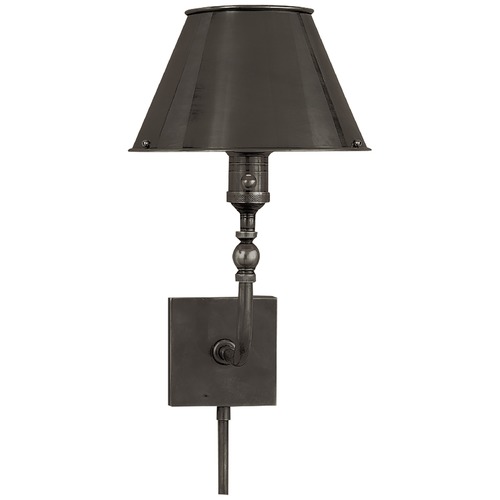 Visual Comfort Signature Collection Studio VC Swivel Head Wall Lamp in Bronze by Visual Comfort Signature S2650BZBZ