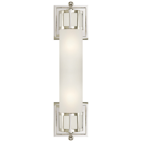 Visual Comfort Signature Collection Studio VC Openwork Medium Sconce in Polished Nickel by Visual Comfort Signature SS2013PNFG