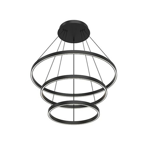 Cerchio Black LED Pendant by Kuzco Lighting