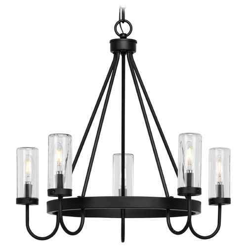 Progress Lighting 1-Light Matte Black Outdoor Post Lantern