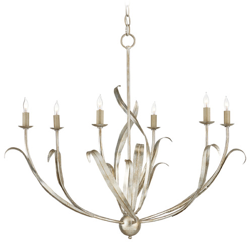 Currey and Company Lighting Menefee 32-Inch Chandelier in Silver by Currey & Company 9000-0931