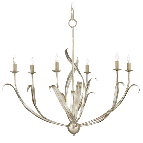 Menefee 32-Inch Chandelier in Silver by Currey & Company