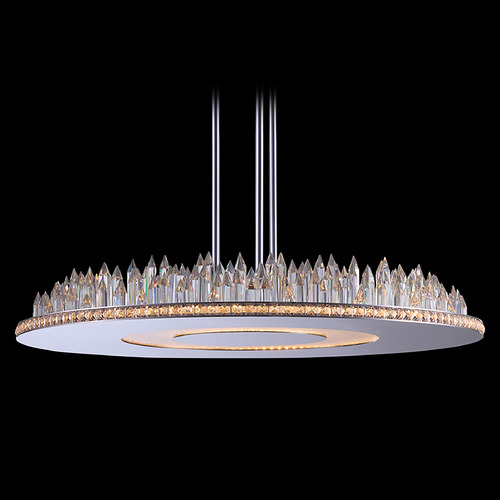 Allegri Crystal Orizzonte Polished Chrome LED Pendant Light