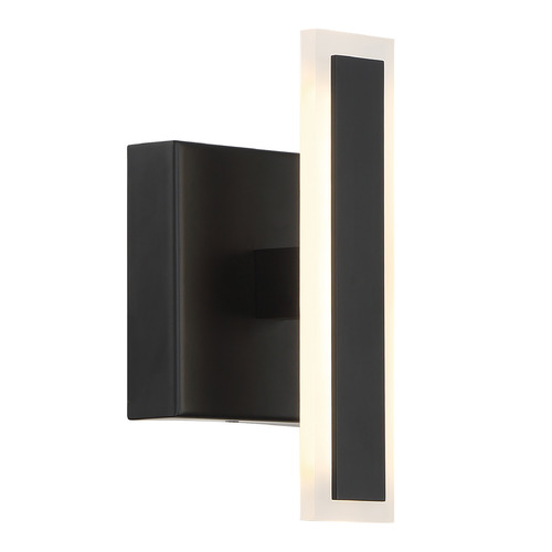 George Kovacs Edge Coal Black LED Sconce