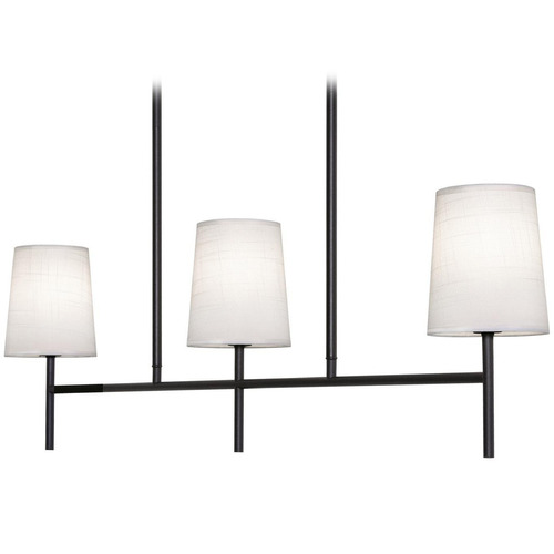 Afx Lighting Rose Black Island Light with Empire Shade