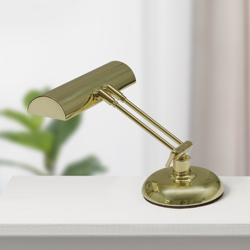 Upright Piano Lamp in Polished Brass by House of Troy Lighting