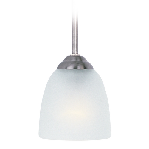 Maxim Lighting Stefan Satin Nickel Mini Pendant by Maxim Lighting 92061FTSN