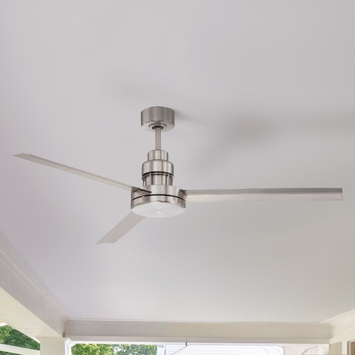 Mondo 54-Inch Brushed Polished Nickel Fan by Craftmade Lighting