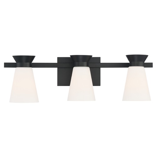 Caleta Black Bathroom Light by Satco Lighting