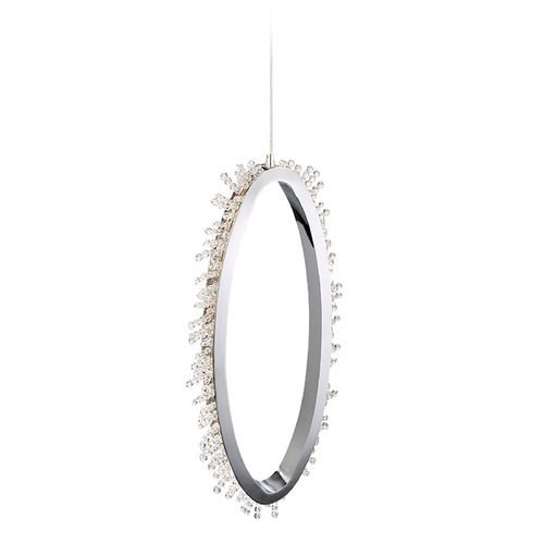 Scoppia 11-Inch LED Pendant in Chrome by Eurofase Lighting