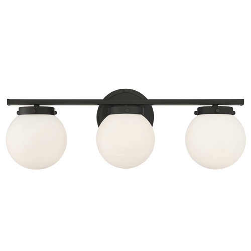 24-Inch Bathroom Light in Matte Black by Meridian