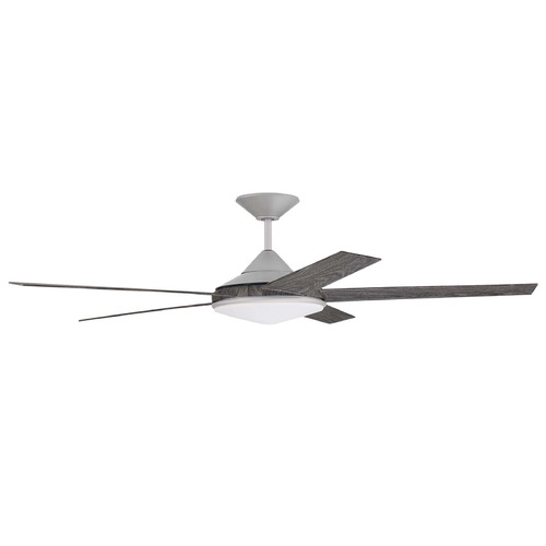 Delaney Painted Nickel LED Ceiling Fan by Craftmade Lighting