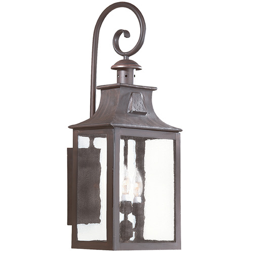 Troy Lighting Newton Soft Off Black Outdoor Wall Light