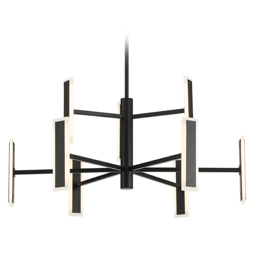 George Kovacs Edge Coal Black LED Chandelier