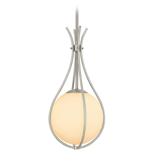 Quoizel Lighting Aliyah Brushed Nickel Pendant Light with Globe Shade