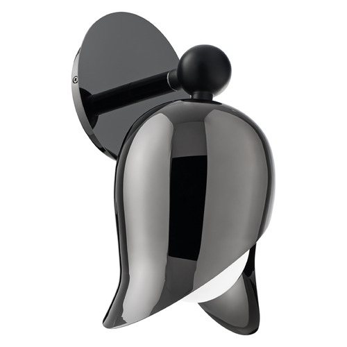 Modern Forms Elixir Polished Black Nickel & Black LED Sconce
