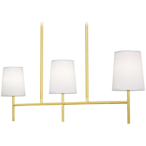 Afx Lighting Rose Satin Brass Island Light with Empire Shade