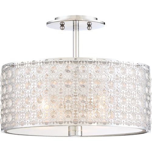 Quoizel Lighting Verity Polished Chrome Semi-Flush by Quoizel Lighting PCVY1714C