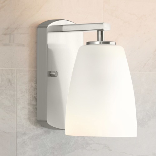 Leap Brushed Nickel Sconce by Progress Lighting