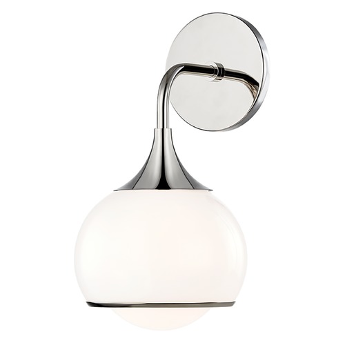 Mitzi by Hudson Valley Reese Polished Nickel Sconce by Mitzi by Hudson Valley H281301-PN