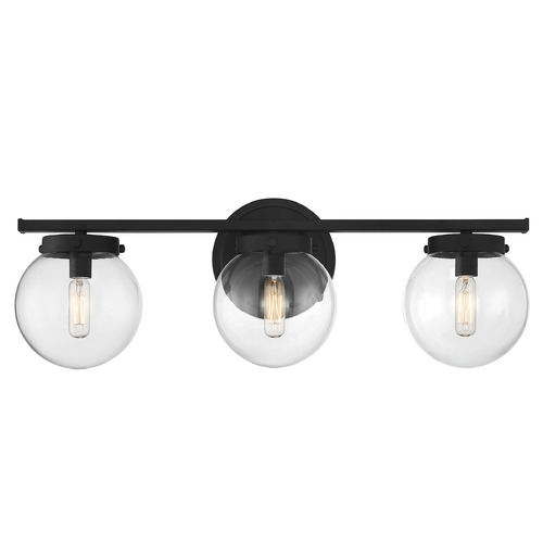 24-Inch Bathroom Light in Matte Black by Meridian