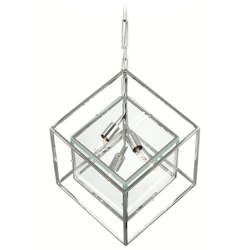 Visual Comfort Signature Collection Kelly Wearstler Cubed Large Pendant in Polished Nickel by VC Signature KW5024PNCG