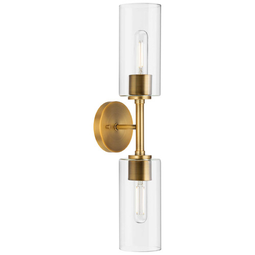 Progress Lighting Progress Lighting Atwell 1-Light Vintage Brass Outdoor Wall Light P710115-163