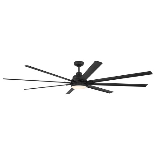 Craftmade Lighting Rush 84-Inch LED Outdoor Fan in Flat Black by Craftmade Lighting RSH84FB8