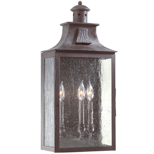 Troy Lighting Newton Soft Off Black Outdoor Wall Light