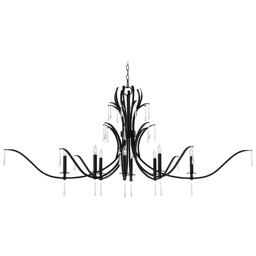 Majesty Matte Black Chandelier by Quorum Lighting